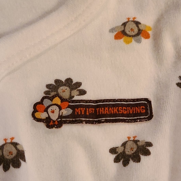 Girls 5 pc lot: sleeper, tops, pants, 3 mo, halloween - Picture 10 of 11